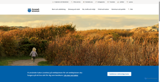 Security scan screenshot of https://www.ockero.se/