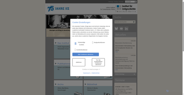 Security scan screenshot of http://www.ifz-muenchen.de