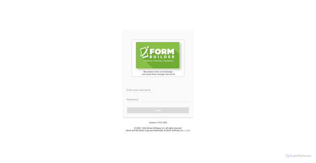 Security scan screenshot of https://pofm.iformbuilder.com