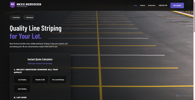 Security scan screenshot of https://nexxservices.pages.dev/index.html