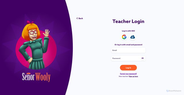 Security scan screenshot of https://teacher.senorwooly.com