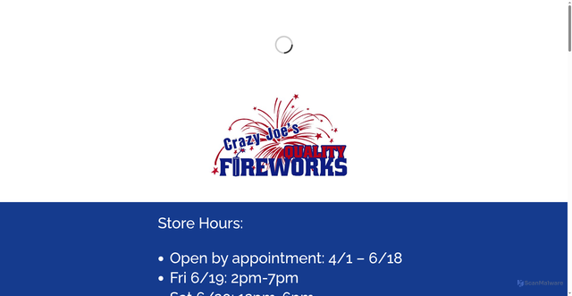 Security scan screenshot of https://www.qualityfireworks.net/
