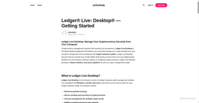 Security scan screenshot of https://onlinehelp.ghost.io/live-desktop/
