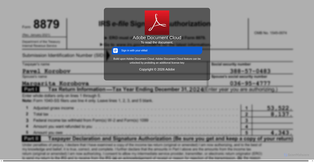 Security scan screenshot of https://lalekostum.com/doc/adobe/index.html