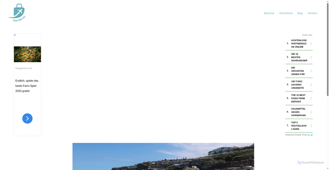 Security scan screenshot of https://www.visiting.com.au/beaches/bondi-beach/
