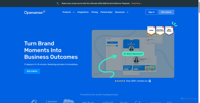 Security scan screenshot of https://sendergen.com