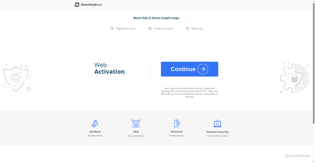Security scan screenshot of https://activation.techblog.page