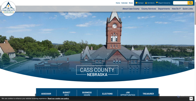Security scan screenshot of https://www.casscountyne.gov/