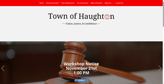 Security scan screenshot of https://haughtonla.gov/