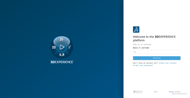 Security scan screenshot of https://eu1-ds-iam.3dexperience.3ds.com