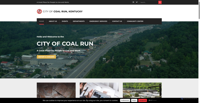 Security scan screenshot of https://coalrunky.gov/