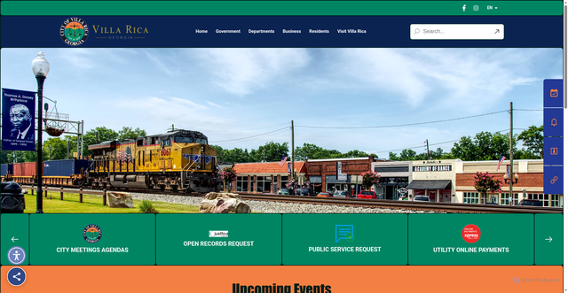Security scan screenshot of https://villarica.gov/