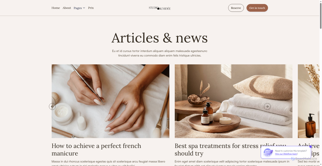 Security scan screenshot of https://studioorchidee.ca/template-pages/blog-v3