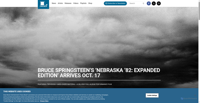 Security scan screenshot of https://legacyrecordings.com