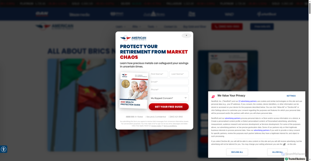 Security scan screenshot of https://americanalternativeassets.com/blog/all-about-brics-nations/