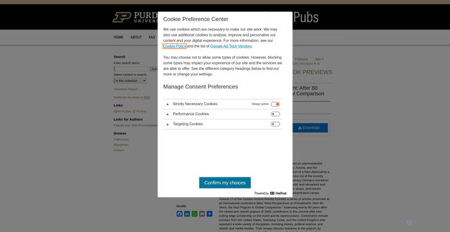Security scan screenshot of https://docs.lib.purdue.edu/purduepress_previews/43/