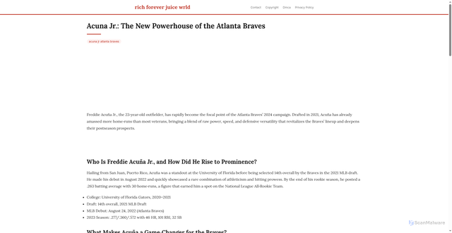 Security scan screenshot of https://duniacloudblog-dpurmyvdlpxs.edgeone.app/acuna-jr-atlanta-braves.html