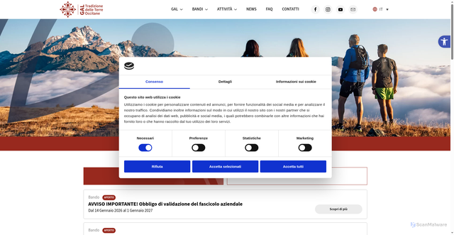 Security scan screenshot of https://tradizioneterreoccitane.com/