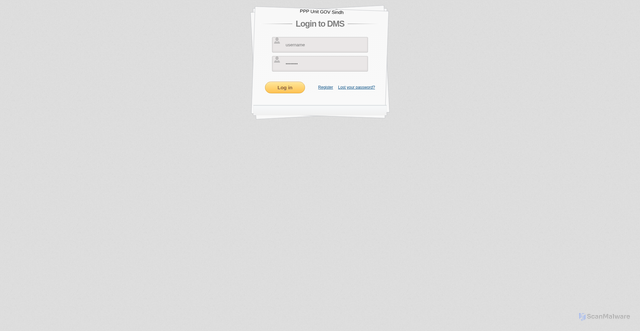 Security scan screenshot of http://pppunitdms.com/