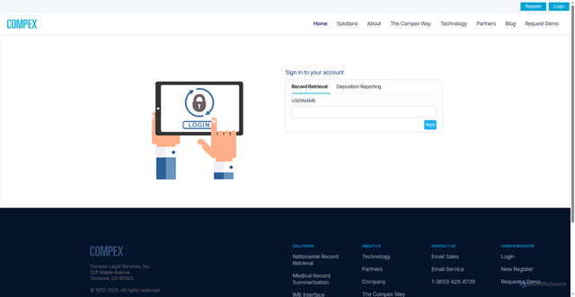 Security scan screenshot of https://cpxlegal.com