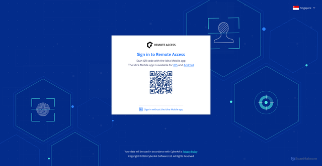 Security scan screenshot of auth.sg.alero.io