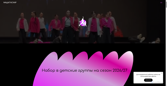 Security scan screenshot of http://madagaskar38.ru/