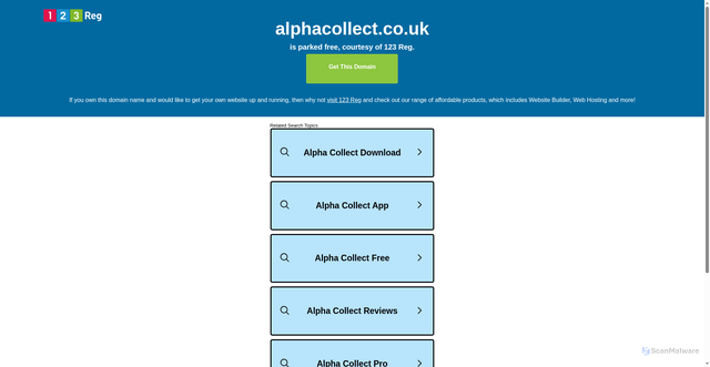 Security scan screenshot of https://alphacollect.co.uk