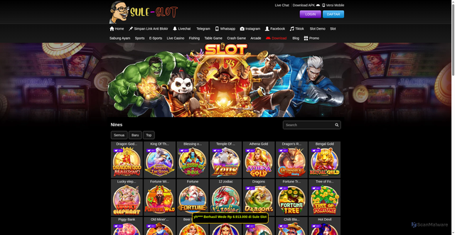 Security scan screenshot of https://xn--p6ccob4a2b9act1d4bqd8cbg3a2djhjq0rvfnct0j.net/desktop/game/slot/nines