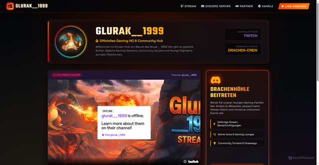 Security scan screenshot of https://glurak1999-homepage-dpbn35urzbpe.edgeone.dev/