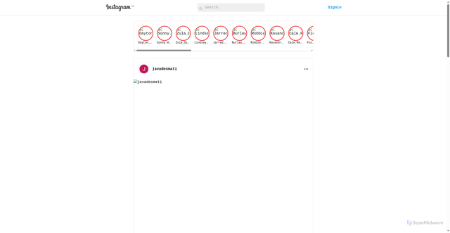 Security scan screenshot of https://nextjs-instagram-firebase.vercel.app/