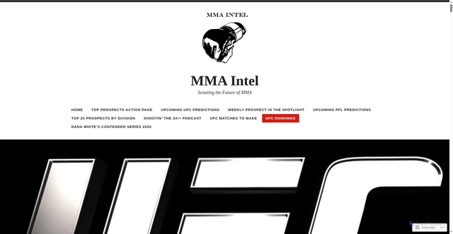 Security scan screenshot of https://mmaintel.blog/ufc-rankings/