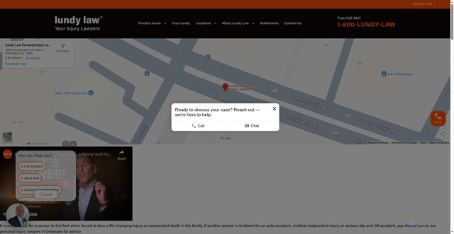 Security scan screenshot of https://www.lundylaw.com/delaware/