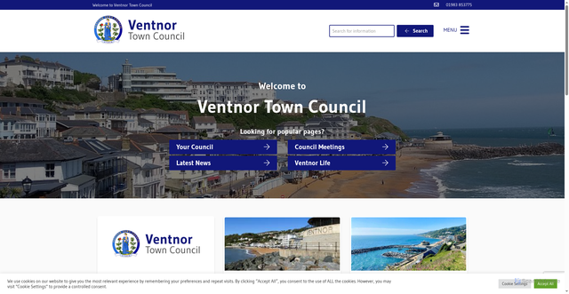 Security scan screenshot of https://www.ventnortowncouncil.gov.uk/