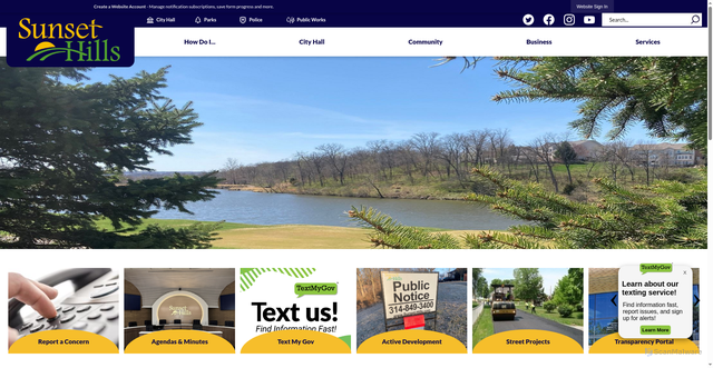 Security scan screenshot of https://www.sunset-hills.com/