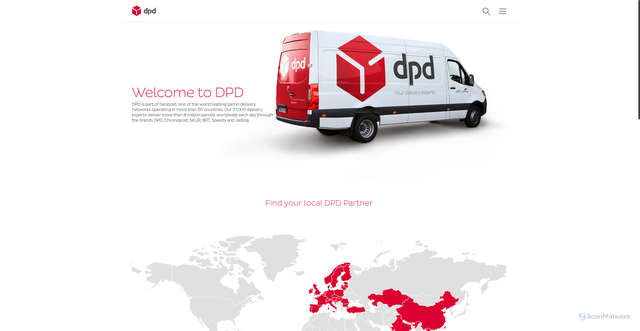 Security scan screenshot of https://dpdgtw.qpon/de