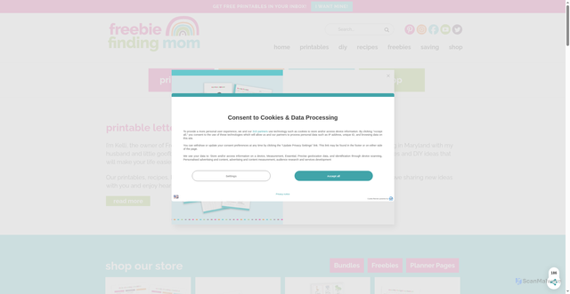 Security scan screenshot of https://freebiefindingmom.com
