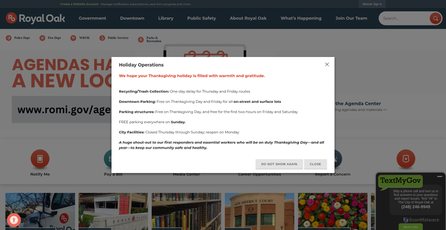 Security scan screenshot of https://romi.gov/