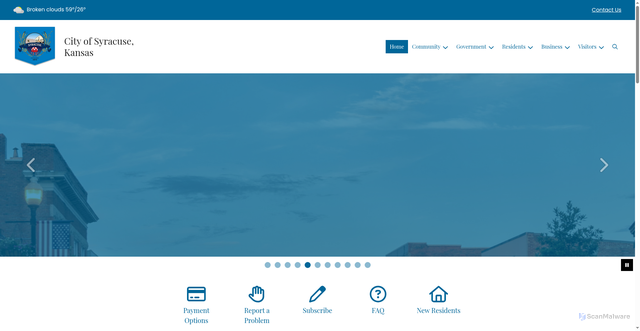 Security scan screenshot of https://syracuseks.gov/