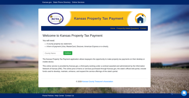 Security scan screenshot of https://www.kansas.gov/propertytax/home