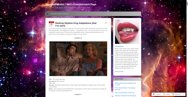 Security scan screenshot of https://vampireplacebo.wordpress.com/2025/12/22/ranking-stephen-king-adaptations-that-ive-seen/