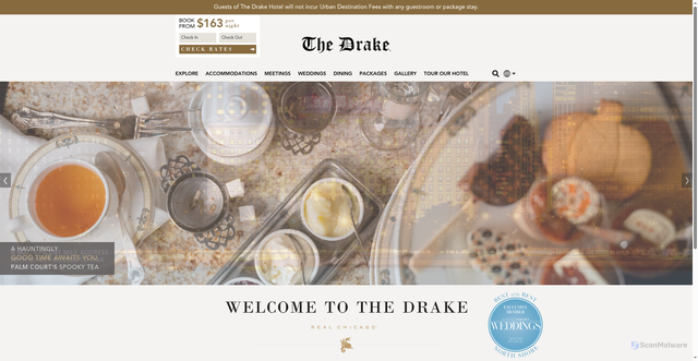 Security scan screenshot of https://www.thedrakehotel.com/