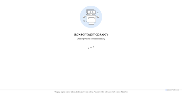 Security scan screenshot of https://jacksontwpmcpa.gov/
