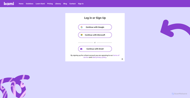 Security scan screenshot of https://embed.kamihq.com
