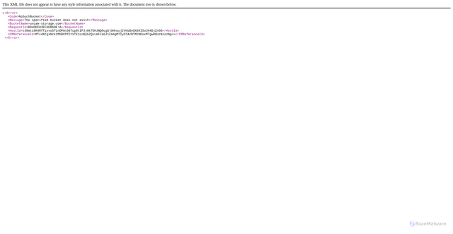 Security scan screenshot of https://uxcam-storage.com
