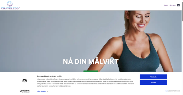Security scan screenshot of https://rabatt.craveless.se/