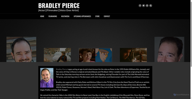 Security scan screenshot of https://mrbradleypierce.com/