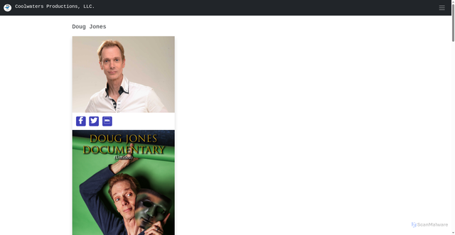 Security scan screenshot of https://coolwatersprods.com/dougjones.html
