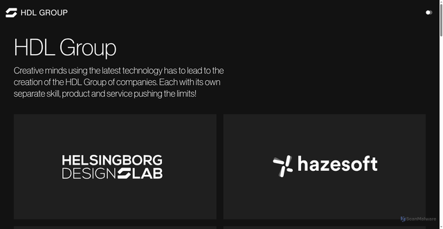 Security scan screenshot of https://hdlgroup.se