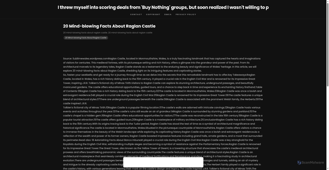 Security scan screenshot of https://dietplancityhugo-yizna5vpb1.edgeone.app/10556-20-mind-blowing-facts-about-raglan-castle.html