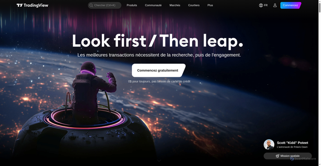 Security scan screenshot of https://fr.tradingview.com